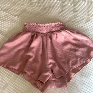Editorial pink shorts